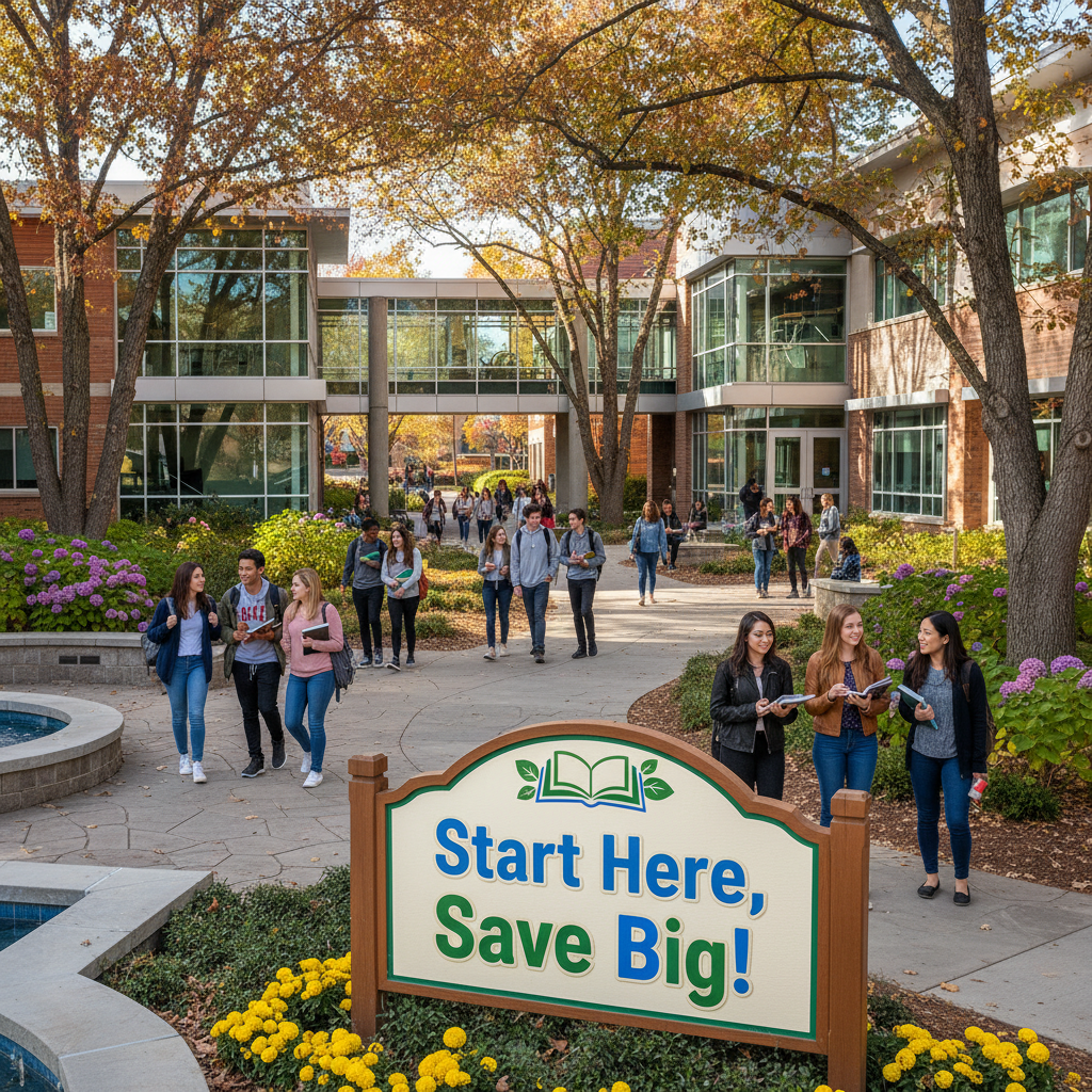 students walking in the college