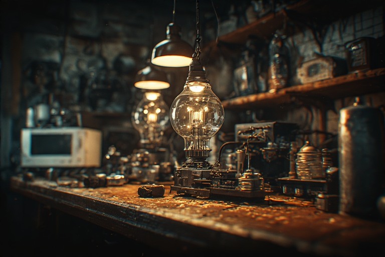 Heavy electrical bulbs running